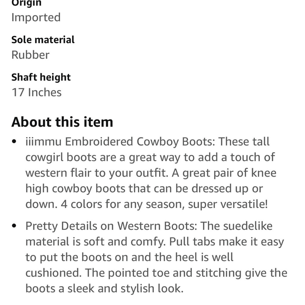 Black embroidered suede cowboy boots - Picture 3 of 3